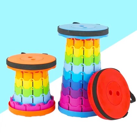 Telescoping Folding Stool Portable