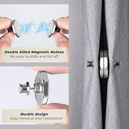 ( ৪ সেট )Magnetic Curtain Clip