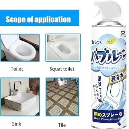 Multipurpose Toilet Foam Cleaning Spray