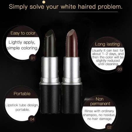 ( ব্রাউন ২ পিস) Quick Hair Dye Stick