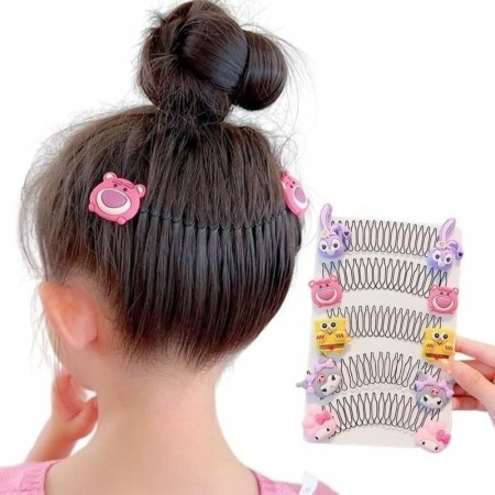( ৪ পিস) Fashionable and invisible hair clips for kids
