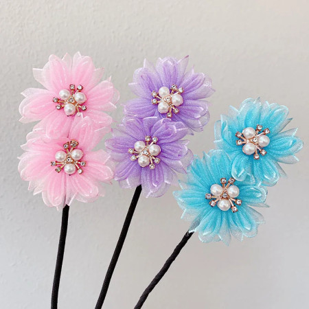 ( 2 Pcs )Premium Flower Hairband for Styling