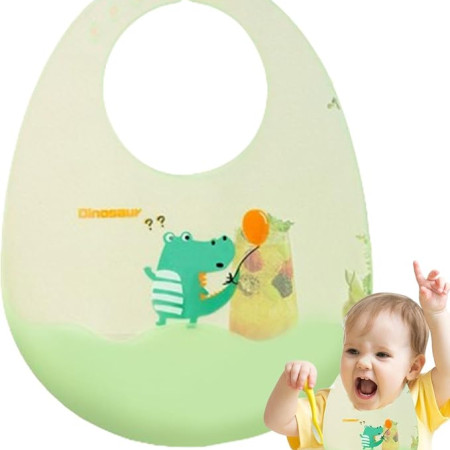 (2 Pcs) Soft & Comfortable Silicone Baby Bibs