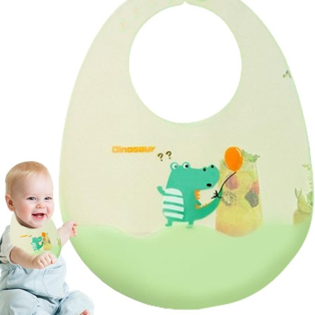 (2 Pcs) Soft & Comfortable Silicone Baby Bibs