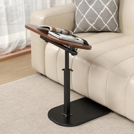 Adjustable Height C Shaped Side Table